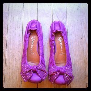 Pink bow flats